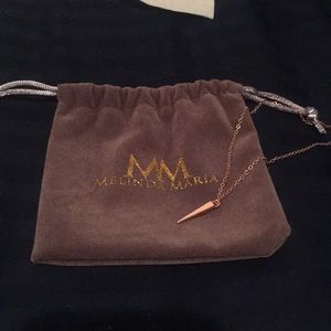 Melinda Maria Rose Gold Katrina Necklace